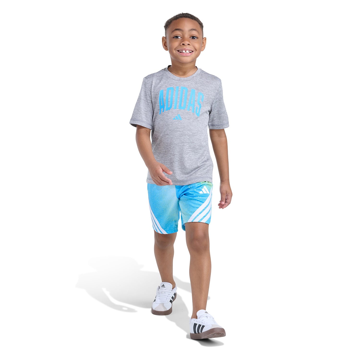 adidas Little Boys Jersey 2-pc. Short Set