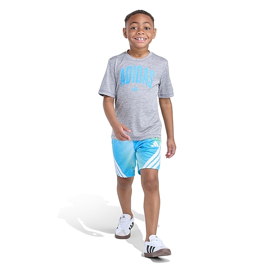 adidas Little Boys Jersey 2-pc. Short Set