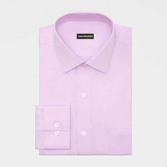 Van Heusen Ultra Flex Mens Slim Fit Stretch Fabric Wrinkle Free Long Sleeve Dress Shirt