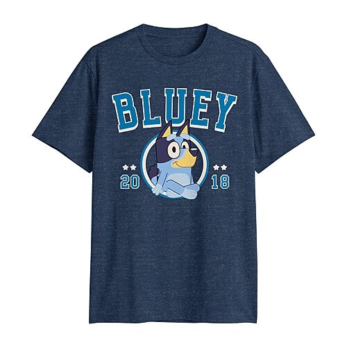 Novelty Mens Crew Neck Short Sleeve Classic Fit Bluey Big and Tall Graphic T-Shirt, 3x-large Tall, Blue