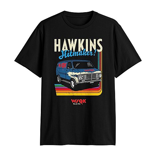 Mens Crew Neck Short Sleeve Classic Fit Stranger Things Big and Tall Graphic T-Shirt, 3x-large, Black