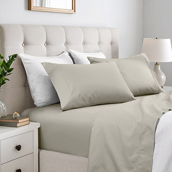 SUPERIOR® Cotton Rich Blend Durable Soft 600tc Deep Pocket Sheet Set
