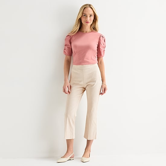 Liz Claiborne Lisa Womens Tall Flare Capri Pant