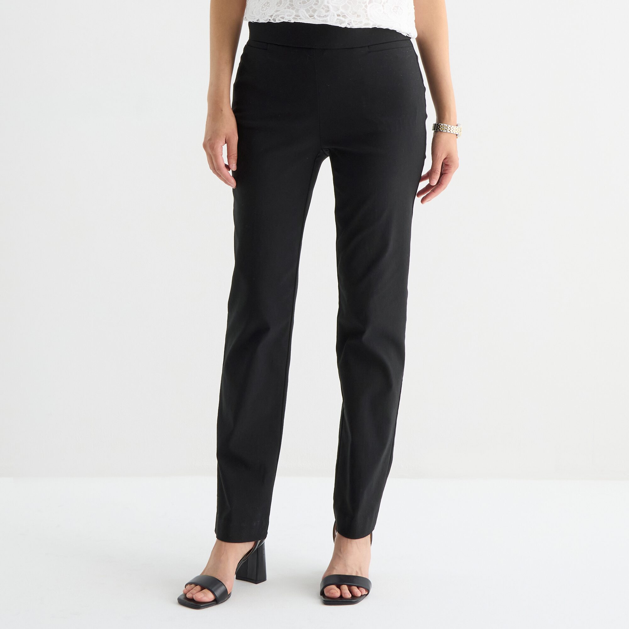 Liz Claiborne Lisa Womens Tall Straight Pull-On Pant
