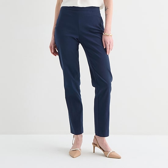 Liz Claiborne Lisa Womens Tall Straight Pull-On Pant