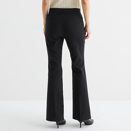 Liz Claiborne Lisa Womens Tall Flare Pull-On Pant
