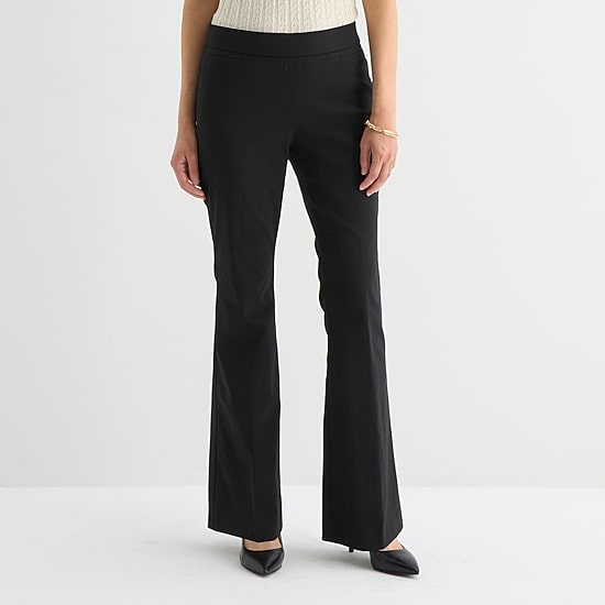 Liz Claiborne Lisa Womens Tall Flare Pull-On Pant
