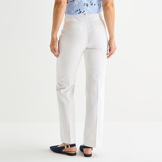 Liz Claiborne Womens Tall Flare Mid Rise Trouser
