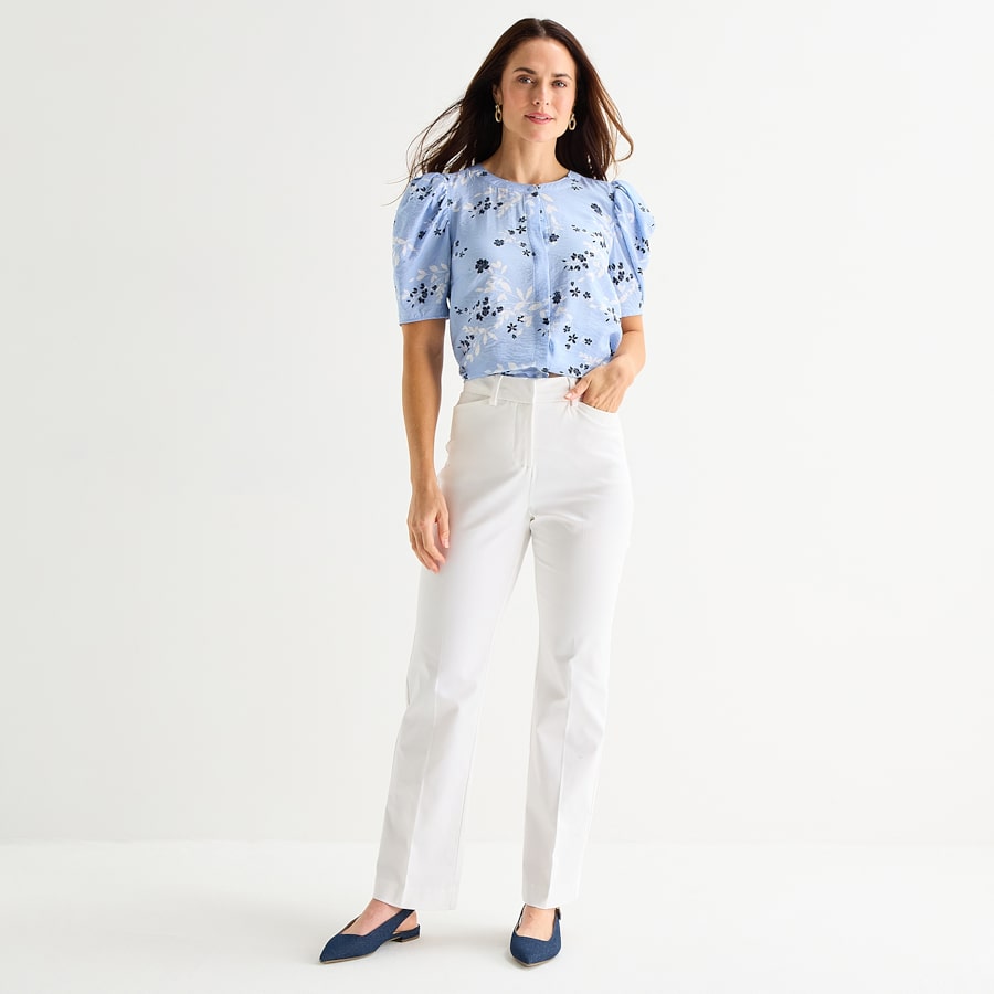 Liz Claiborne Womens Tall Flare Mid Rise Trouser by JCPenney