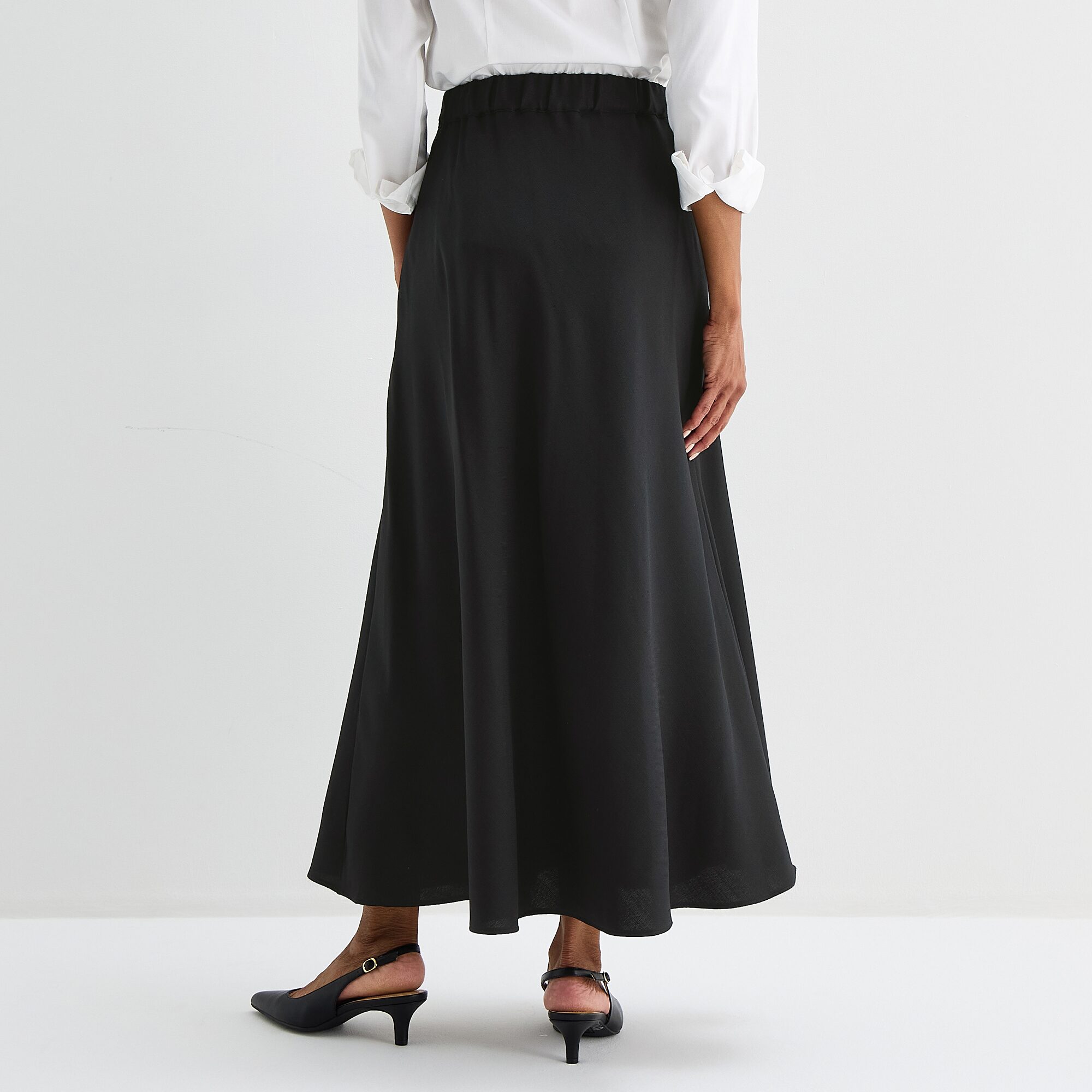 Liz Claiborne Womens Tall Mid Rise Long A-Line Skirt