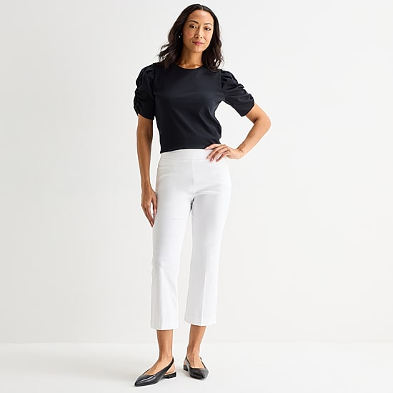 Liz Claiborne Lisa Womens Flare Capri Pant