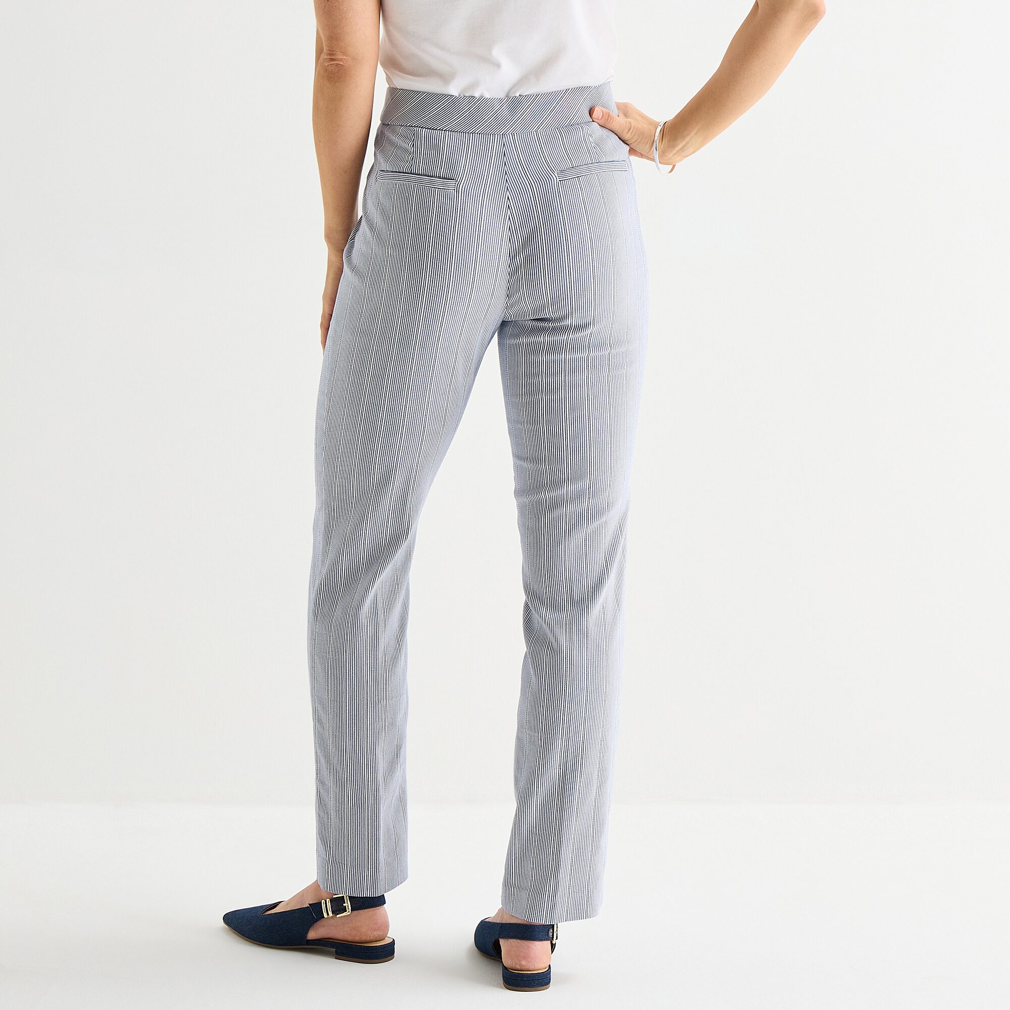 Liz Claiborne Lisa Womens Petite Straight Pull-On Pant