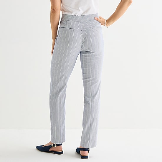 Liz Claiborne Lisa Womens Petite Straight Pull-On Pant