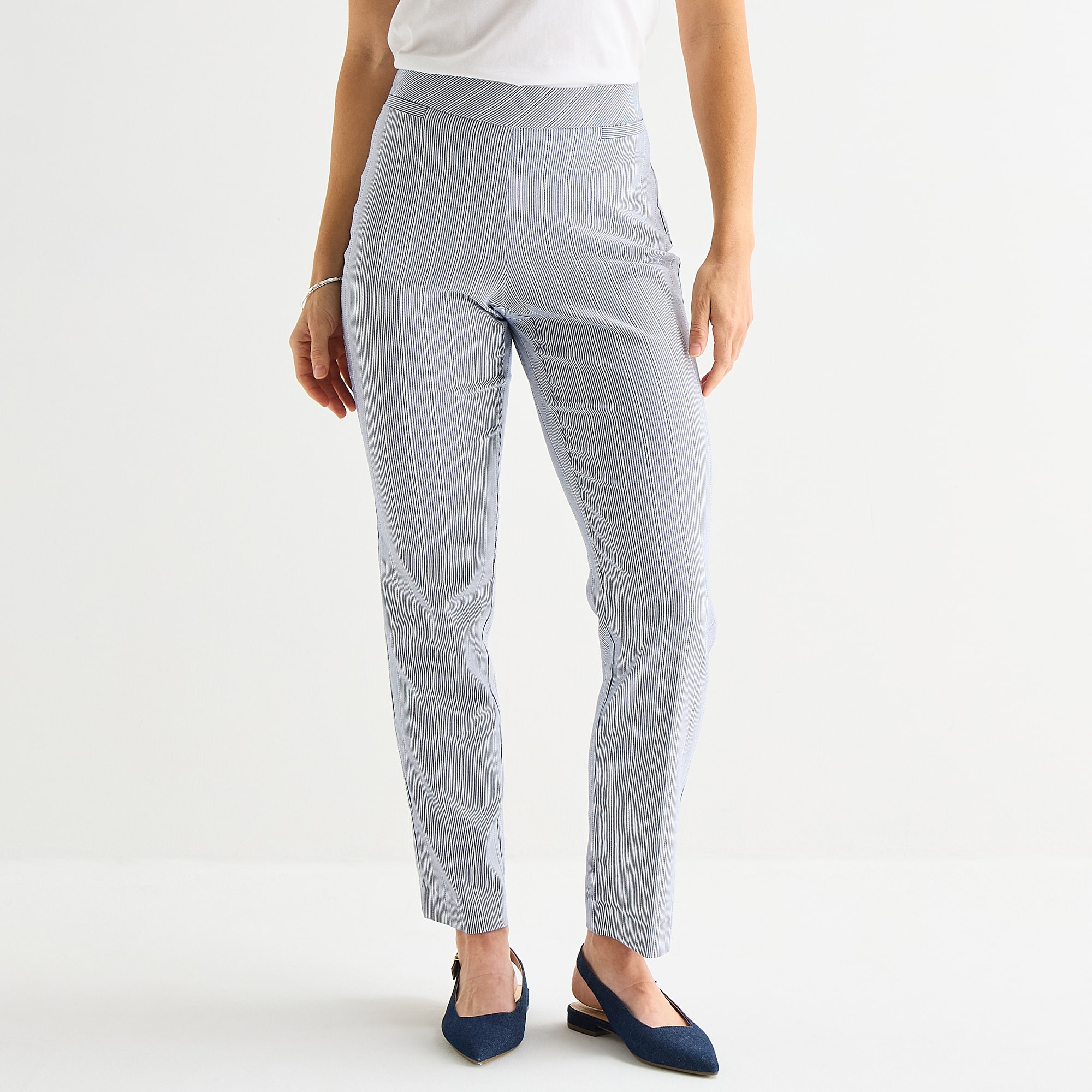 Liz Claiborne Lisa Womens Petite Straight Pull-On Pant
