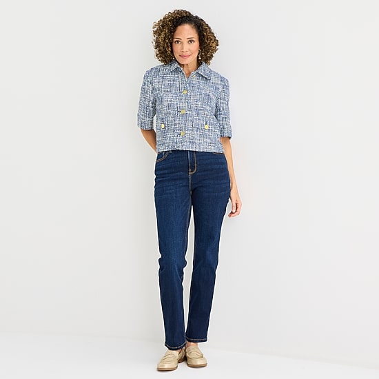 Liz Claiborne Womens Short Sleeve Blouse