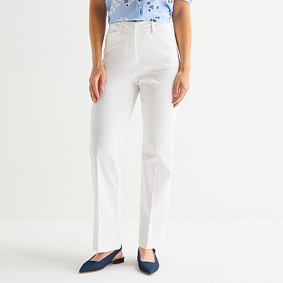 Liz Claiborne Emma Womens Flare Mid Rise Trouser