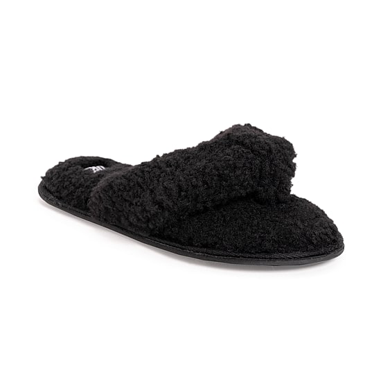 Muk Luks Taryn Thong Womens Memory Foam Slip-On Slippers