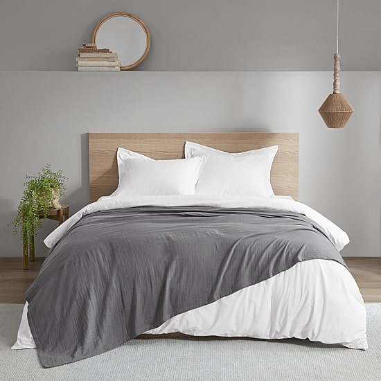 Madison Park Gauze 100% Cotton Lightweight Blanket