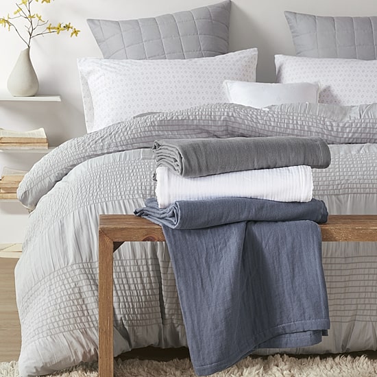 Madison Park Gauze 100% Cotton Lightweight Blanket