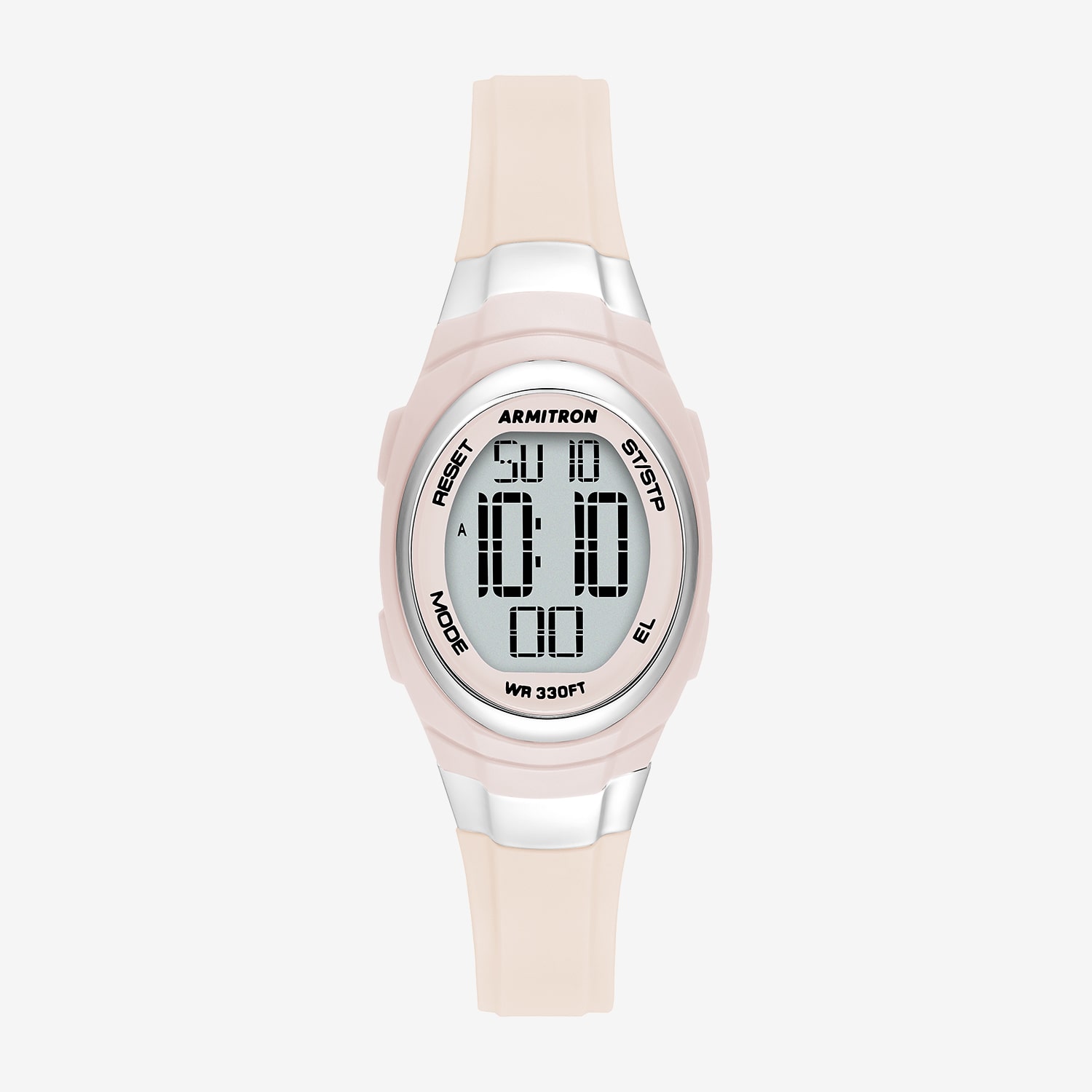 Armitron Womens Chronograph Multi-Function Pink Strap Watch 45/7034plp