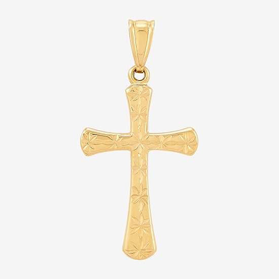 Unisex Adult 14K Gold Cross Pendant