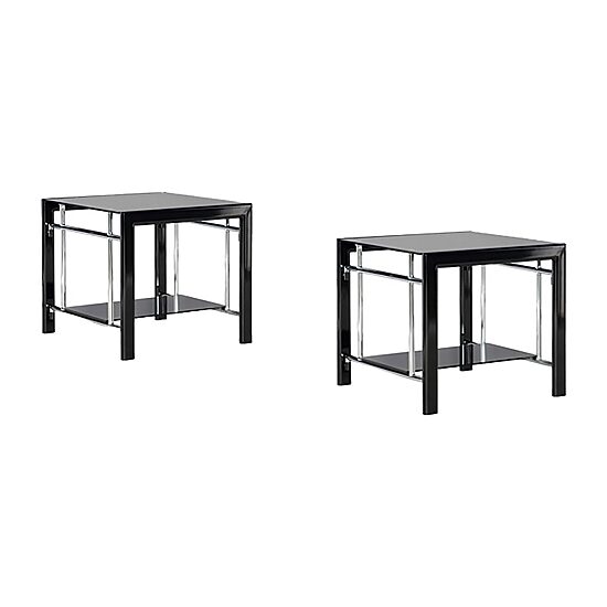 Linon Lambert Living Room Collection 2-pc. Glass End Table