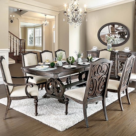 Furniture of America™ Maud Dining And Kitchen Collection Rectangular Wood-Top Dining Table