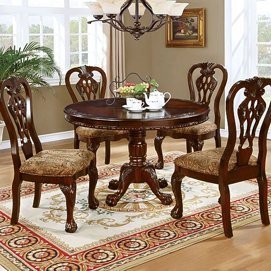 Furniture of America™ Doloros Dining And Kitchen Collection Round Wood-Top Dining Table