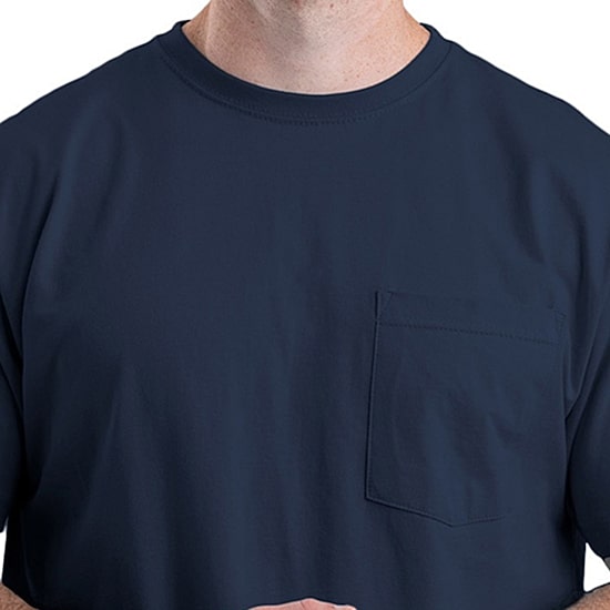 Berne Heavyweight Mens Crew Neck Short Sleeve Big and Tall T-Shirt