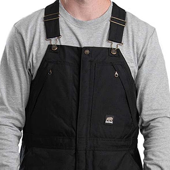 Berne Icecap Insulated Bib Short Mens Workwear Overall