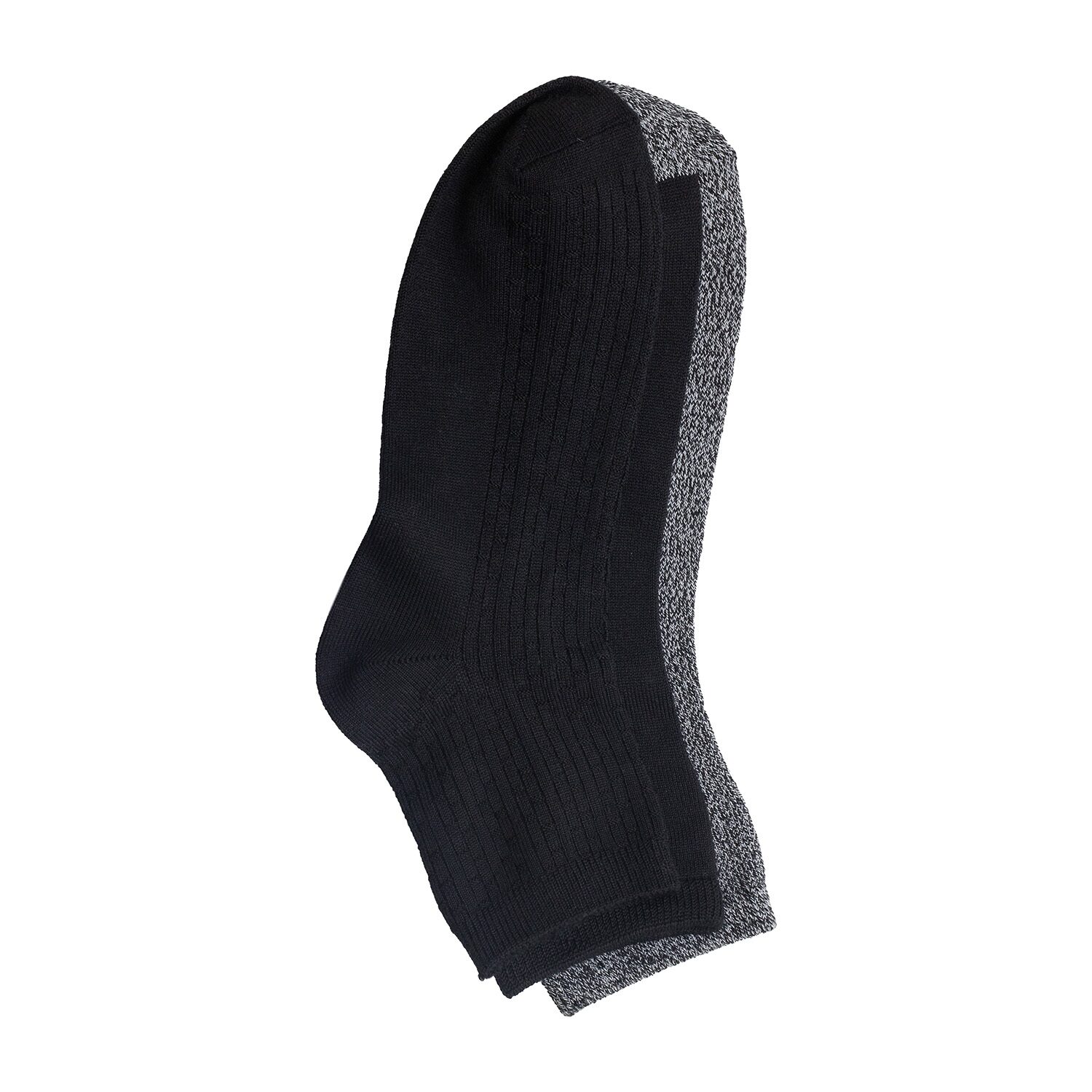 Cuddl Duds Vertical Texture Womens Multi-Pack 3 Pair Quarter Ankle Socks