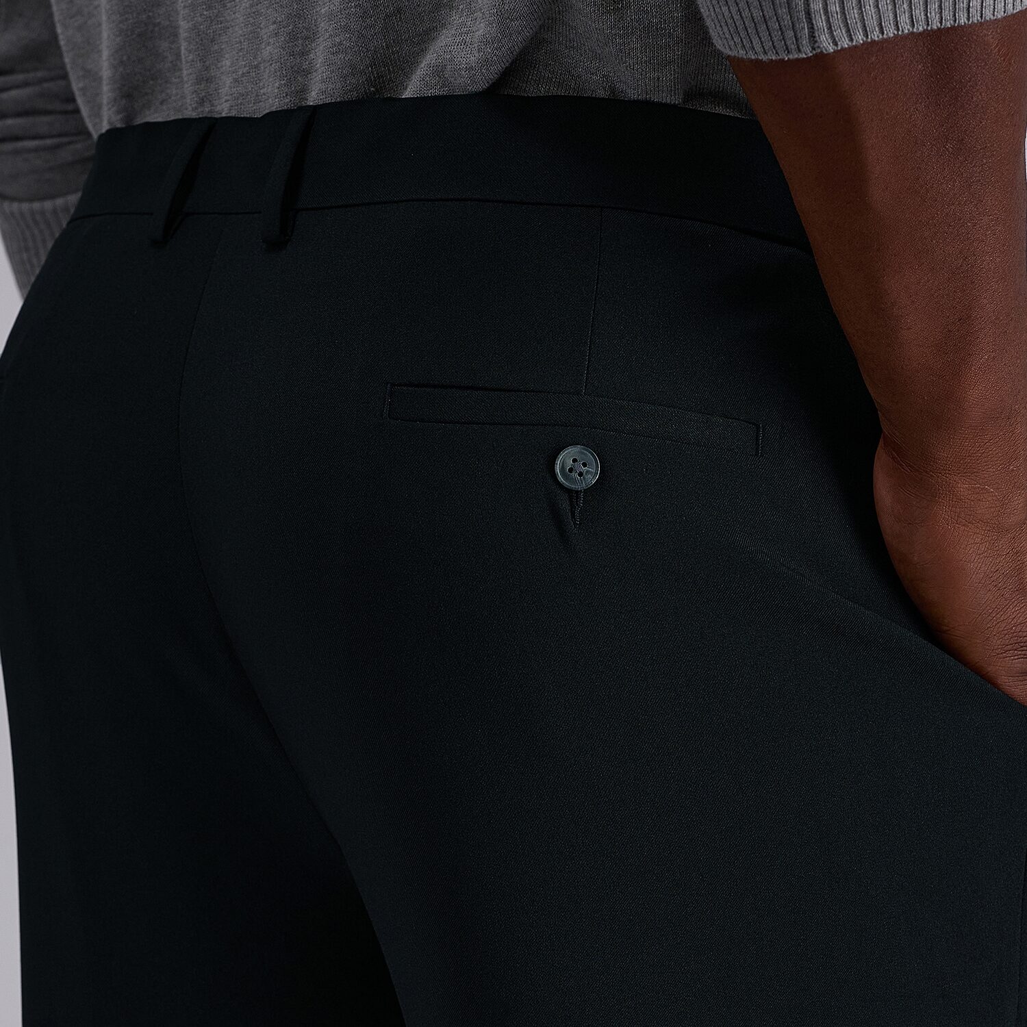Haggar JMH Sharkskin Mens Classic Fit Big and Tall Dress Flat Front Pant