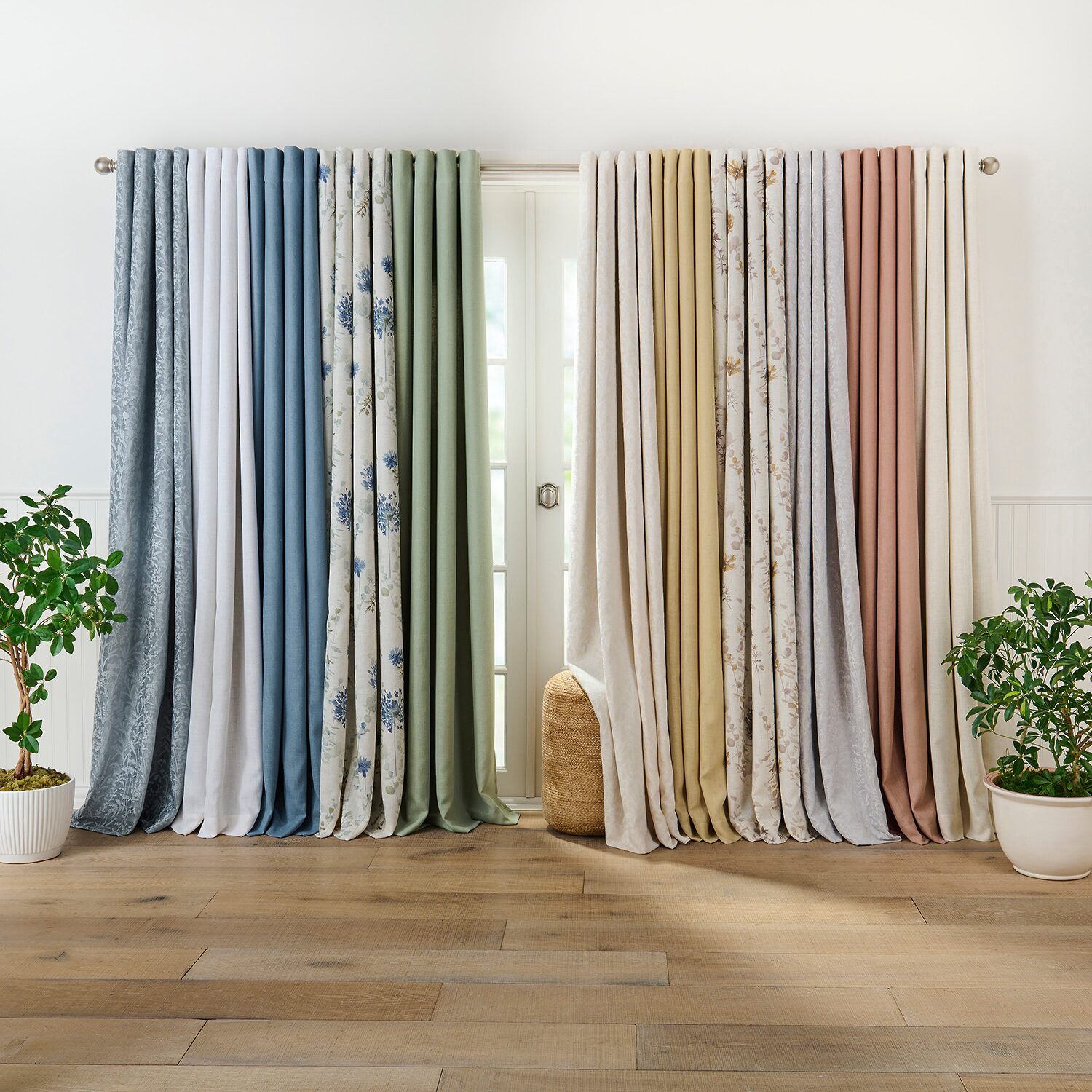 Martha Stewart Acadia Grommet Top Blackout Single Curtain Panel