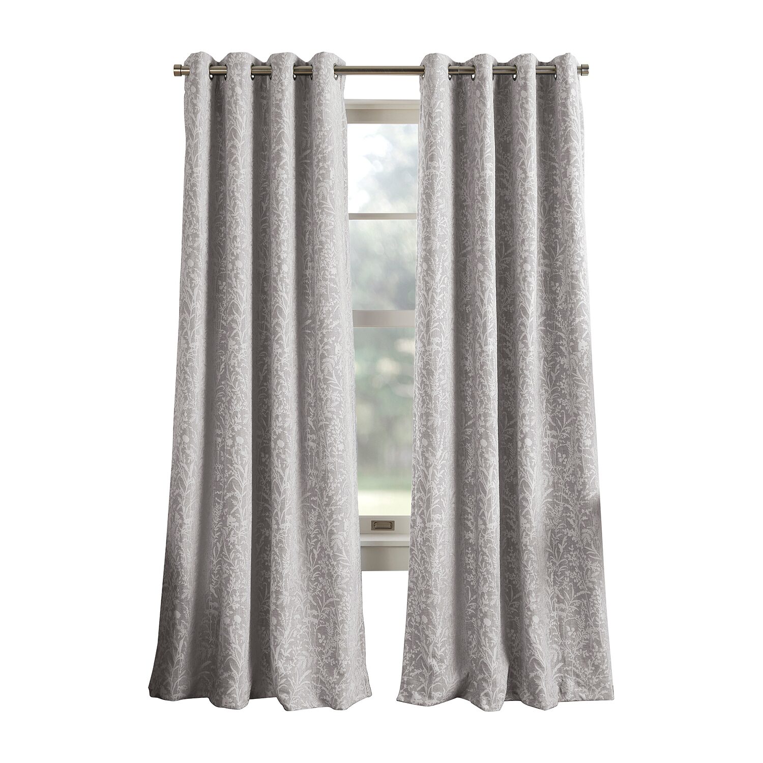 Martha Stewart Acadia Grommet Top Blackout Single Curtain Panel