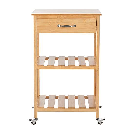 Safavieh Corteau Wood-Top Kitchen Cart