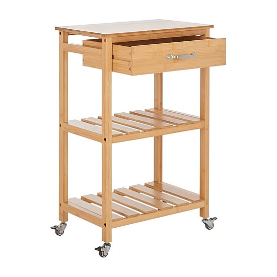 Safavieh Corteau Wood-Top Kitchen Cart