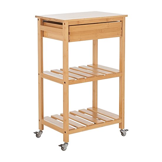 Safavieh Corteau Wood-Top Kitchen Cart