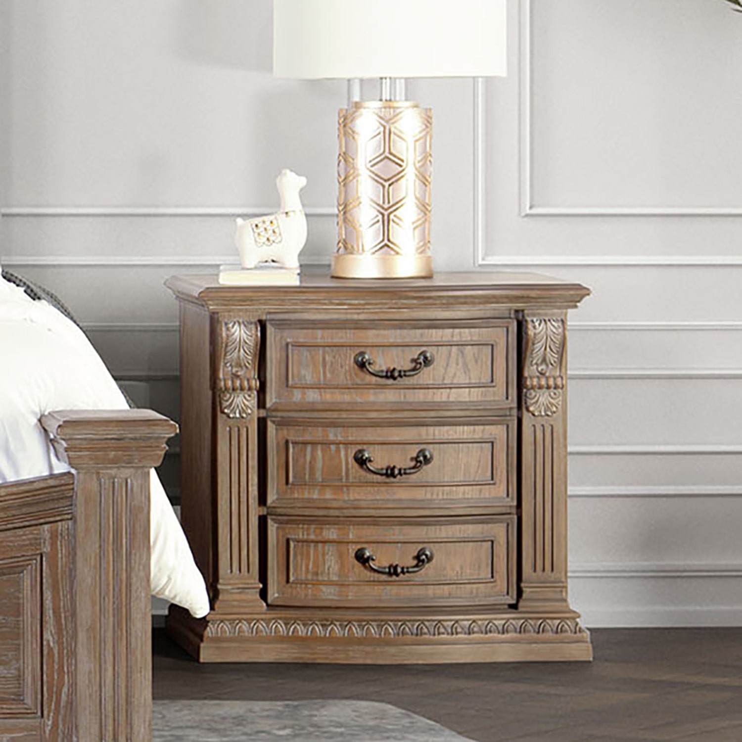 Furniture of America™ Seven Oaks 3-Drawer Nightstand