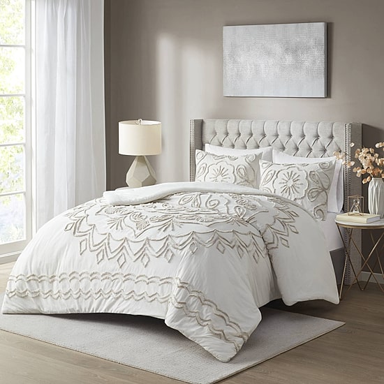 Madison Park Juliana Cotton Chenille 3-pc. Medallion Comforter Set