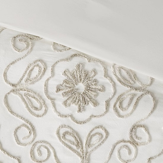 Madison Park Juliana 3 Piece Tufted Cotton Chenille Coverlet Set