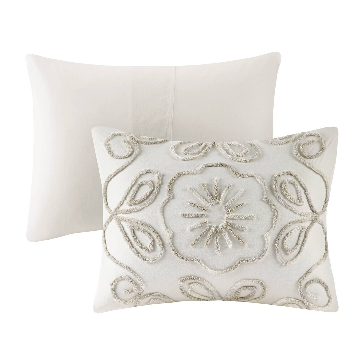 Madison Park Juliana 3 Piece Tufted Cotton Chenille Coverlet Set