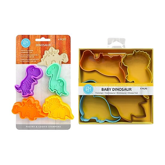 R&M International Llc Dino-Mite 8-pc. Cookie Cutter Stamper Bundle