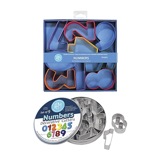 R&M International Llc Numbers 9-pc Cookie Cutters