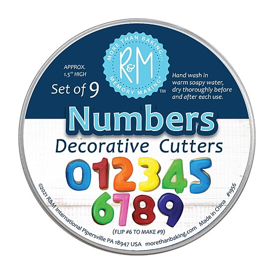 R&M International Llc Numbers 9-pc Cookie Cutters