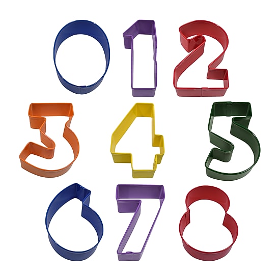 R&M International Llc Numbers 9-pc Cookie Cutters