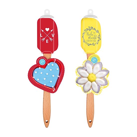 R&M International Llc Daisy and Heart 4-pc. Cookie Cutter and Spatula Bundle
