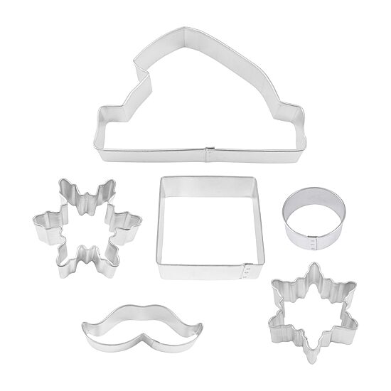 R&M International Llc Tree Farm Cookie Cutters and Build-A-Santa Cookie Cutter Bundle