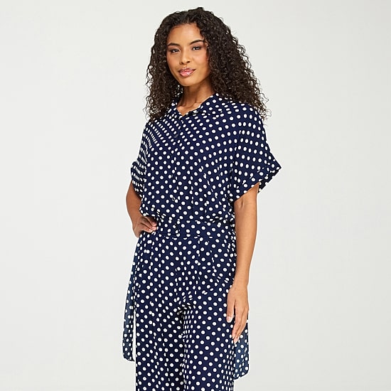 Premier Amour Womens Short Sleeve Blouse