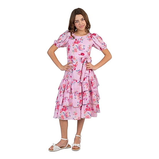 Rare Editions Big Kid Girls Short Sleeve A-Line Dress