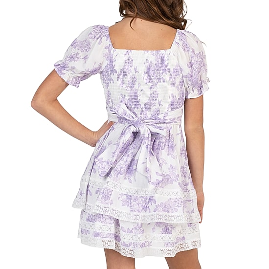 Rare Editions Big Kid Girls Short Sleeve Faux Leather A-Line Dress